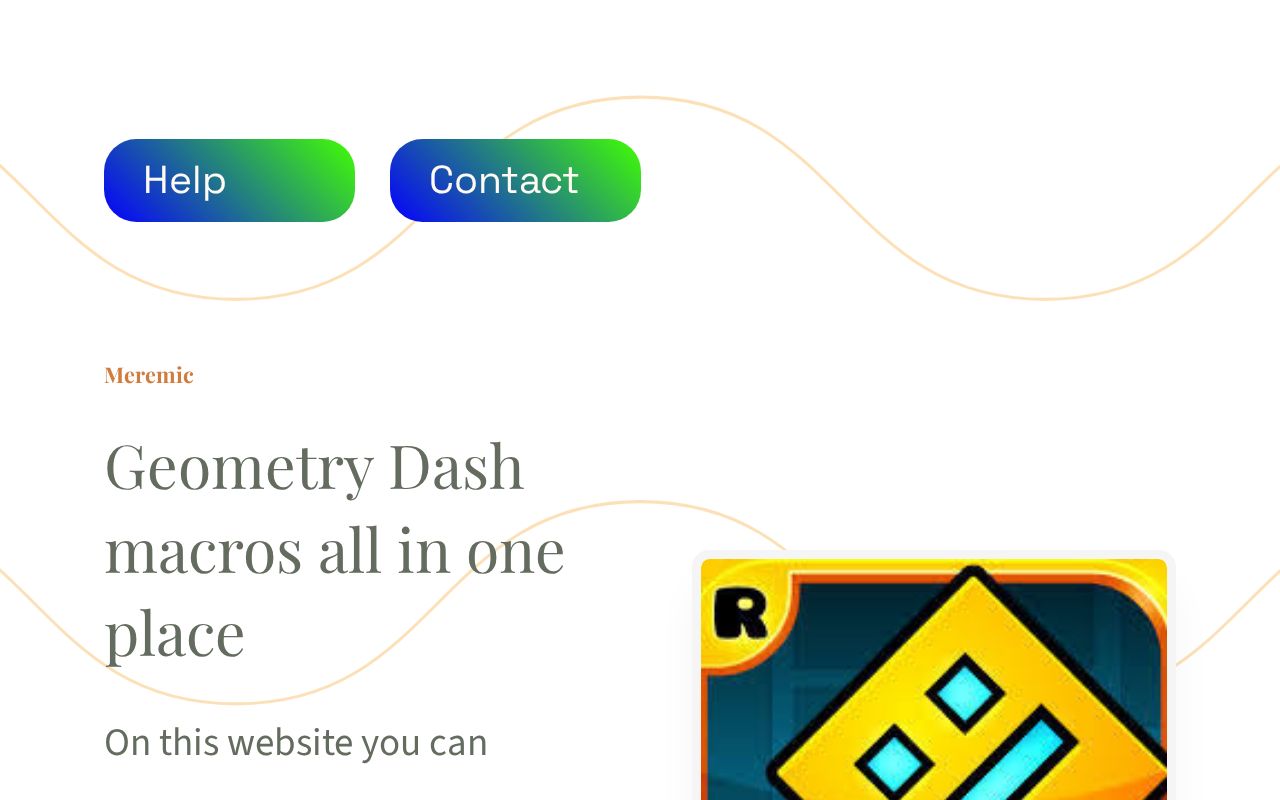 Meremic - Geometry Dash macros